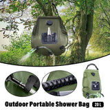 20L Camp Shower Bag Solar Heat Water Pipe Portable Camping Hiking Travel Outdoor