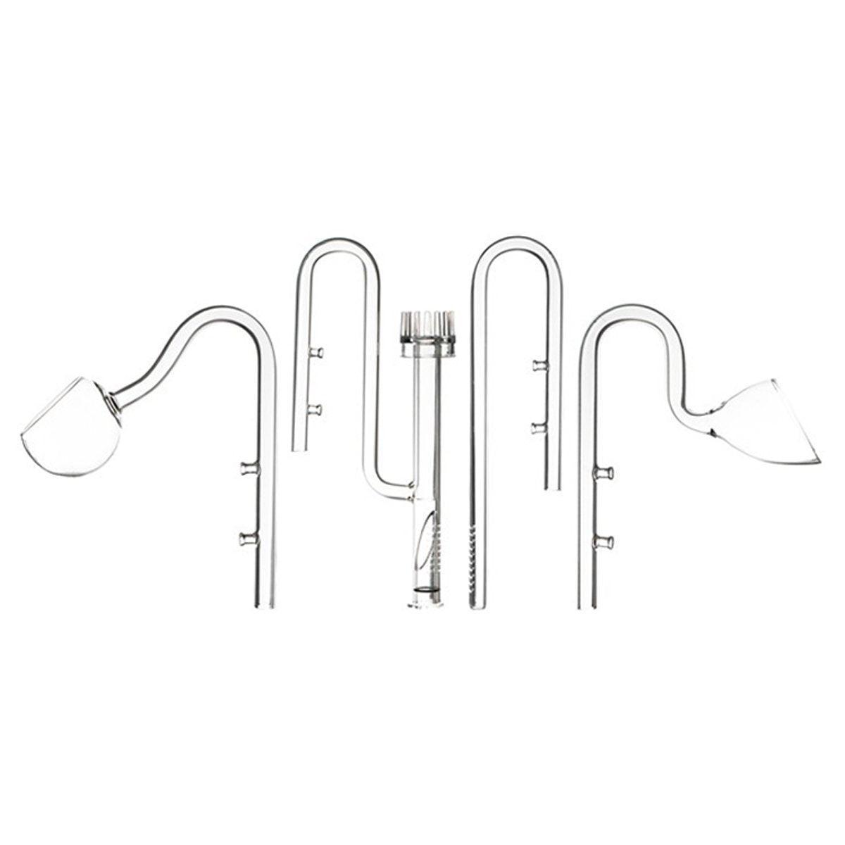 Aquarium Filters & Pumps: Aquarium Glass Inlet Outlet Pipe Fish Tank Filter Oil Film Remover Plant Holder - Hemispherical outlet-12mm