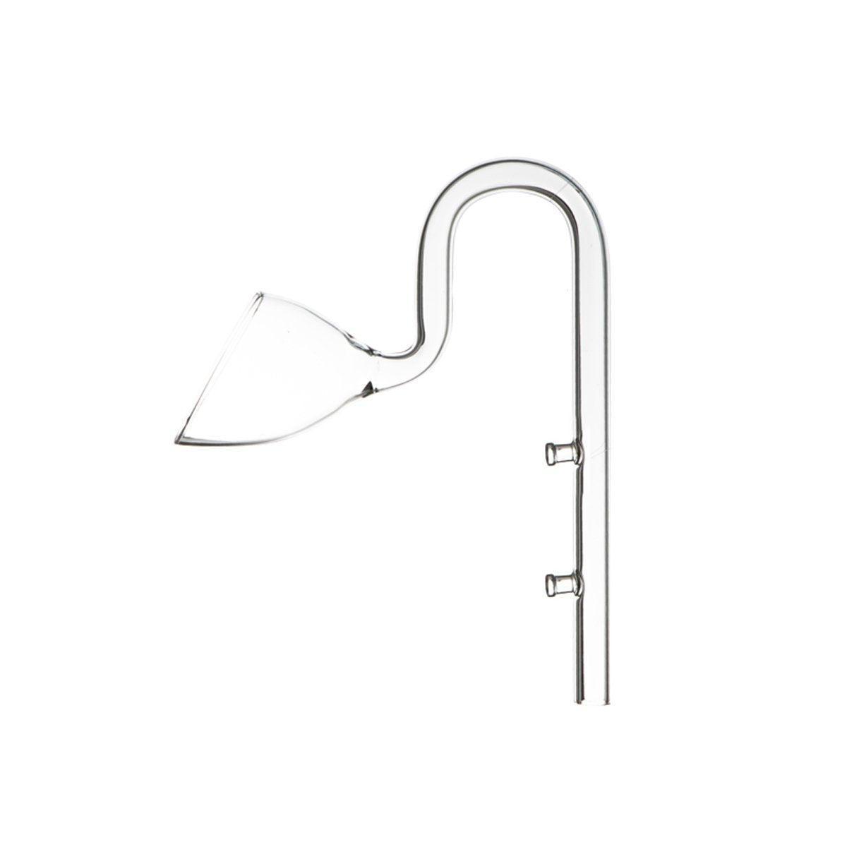 Aquarium Filters & Pumps: Aquarium Glass Inlet Outlet Pipe Fish Tank Filter Oil Film Remover Plant Holder - Hemispherical outlet-16mm