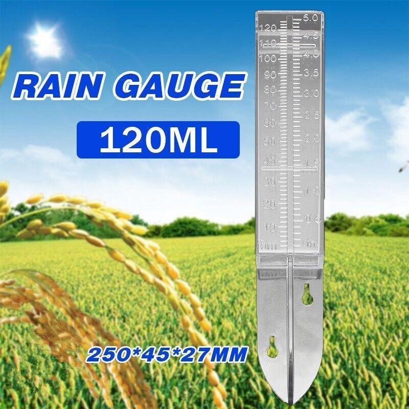 Measuring Tools & Sensors: 1PC Rain Gauge Water Catchment Device Weather Outdoor 120mm