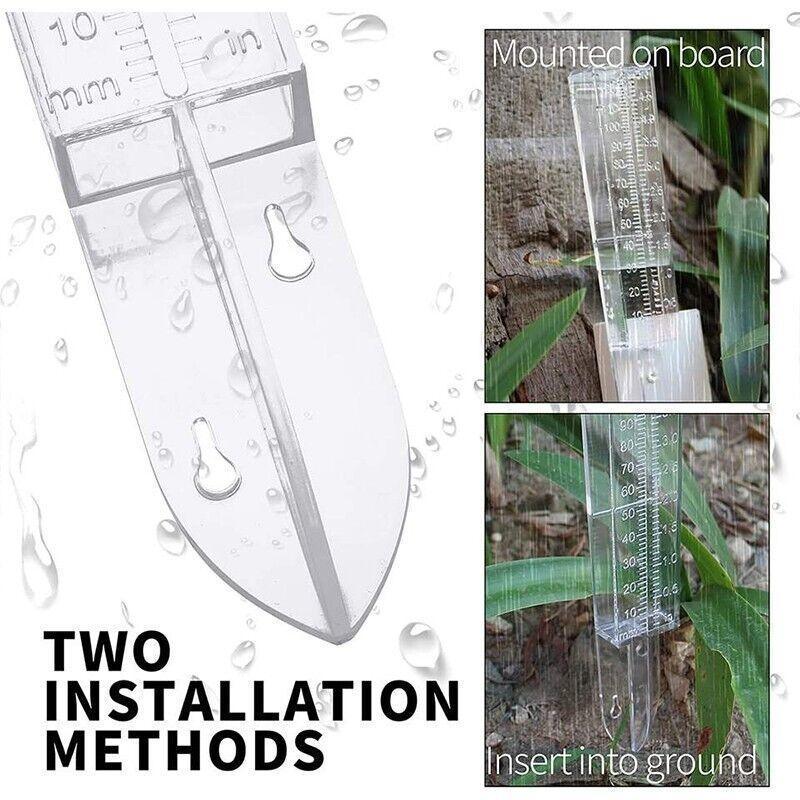 Measuring Tools & Sensors: 1PC Rain Gauge Water Catchment Device Weather Outdoor 120mm