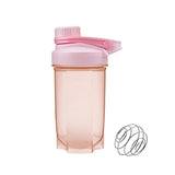 Novelty Gifts: 500ml Protein Powder Shake Ball Bottle Sport Mixer Shaker Mixing Drinking Cup - Pink
