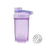 Novelty Gifts: 500ml Protein Powder Shake Ball Bottle Sport Mixer Shaker Mixing Drinking Cup - Purple