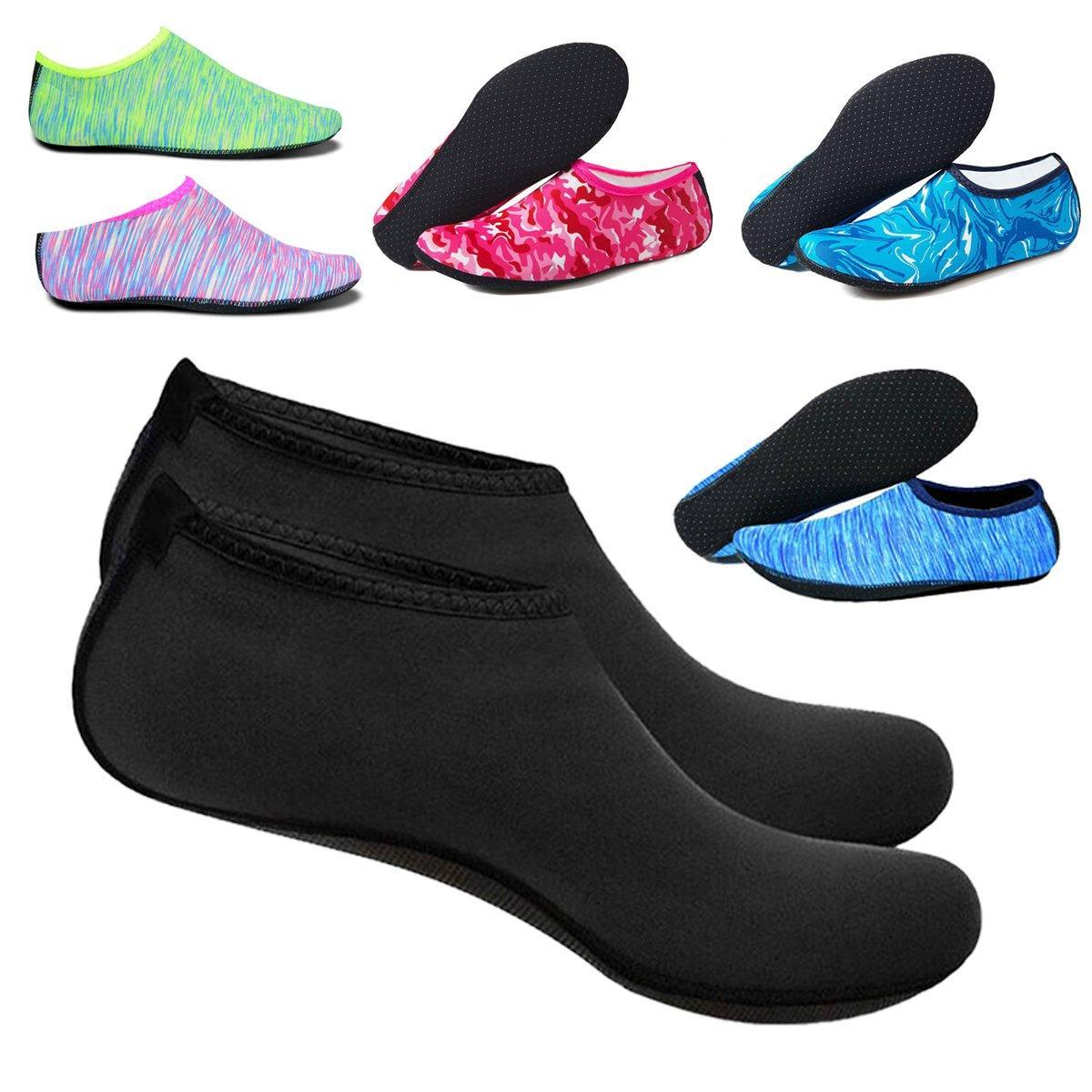 Women's Sneakers & Sports Shoes: Unisex Water Shoes Slip On Aqua Socks Swim Surf Diving Yoga Exercise Reef Shoes - Camouflage Red-XL