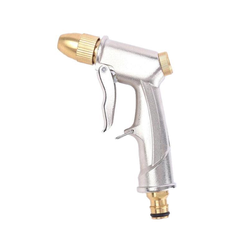 Garden Hoses: 2Pcs High Pressure Water Spray Handle Nozzle Brass Garden Hose Pipe Lawn Car Wash