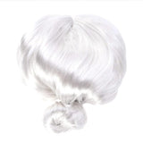 1X Grandma Wig Old Lady Woman White Granny Mother Dress Up Costume Party