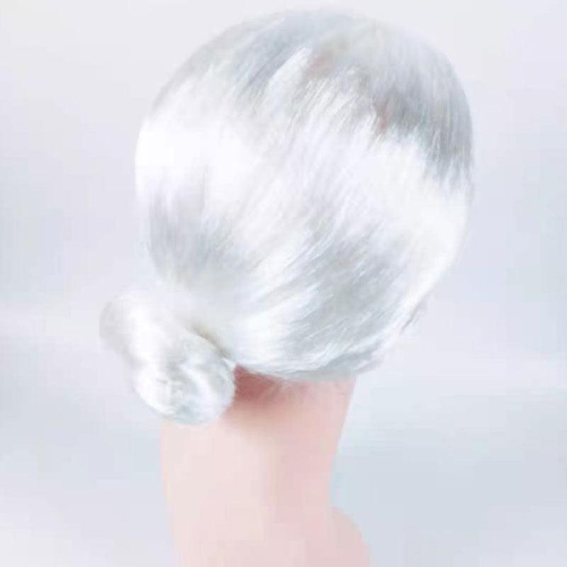 Costumes & Accessories: 1X Grandma Wig Old Lady Woman White Granny Mother Dress Up Costume Party