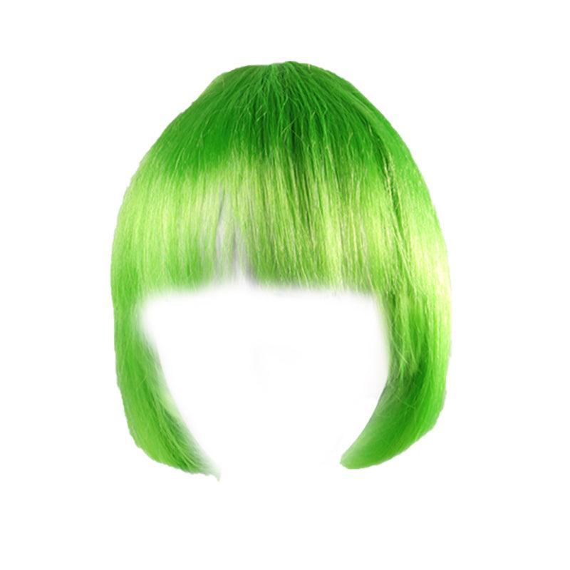 Costumes & Accessories: Short Bob Wig with Bangs for Women Synthetic Cosplay Party Hair in 14 Colours - Green
