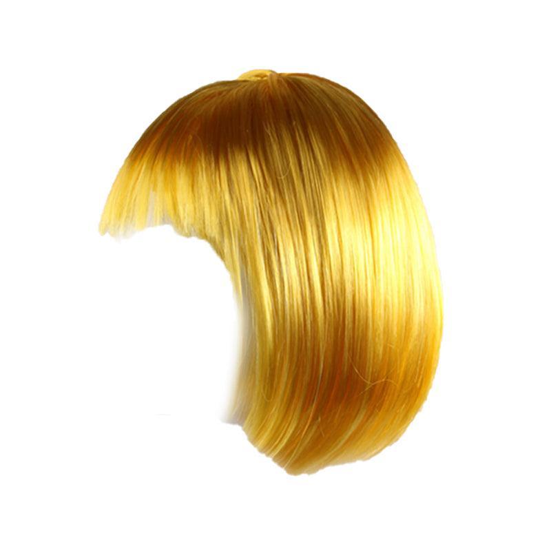 Costumes & Accessories: Short Bob Wig with Bangs for Women Synthetic Cosplay Party Hair in 14 Colours - Yellow