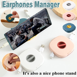 Cases & Skins: Case Cord Tangle Free Organizer Portable Earphones Manager Wire Winder Cable - Pink*1