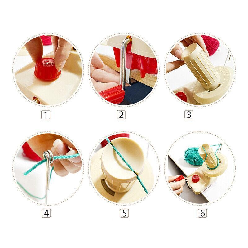 Arts & Crafts: Hand Operated Yarn Winder Manual Wool Ball Winding Tool for Knitting Crochet