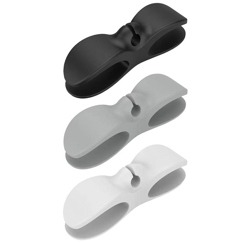 Cable Management: Wire Cable Organizer Holder Cord Wrapper Winder For Kitchen Appliances Computer - 3PCS Grey