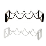 Wine Racks: Iron Wine Rack Bottle Holder Metal Display Stand Tabletop Decorative Storage - Brown