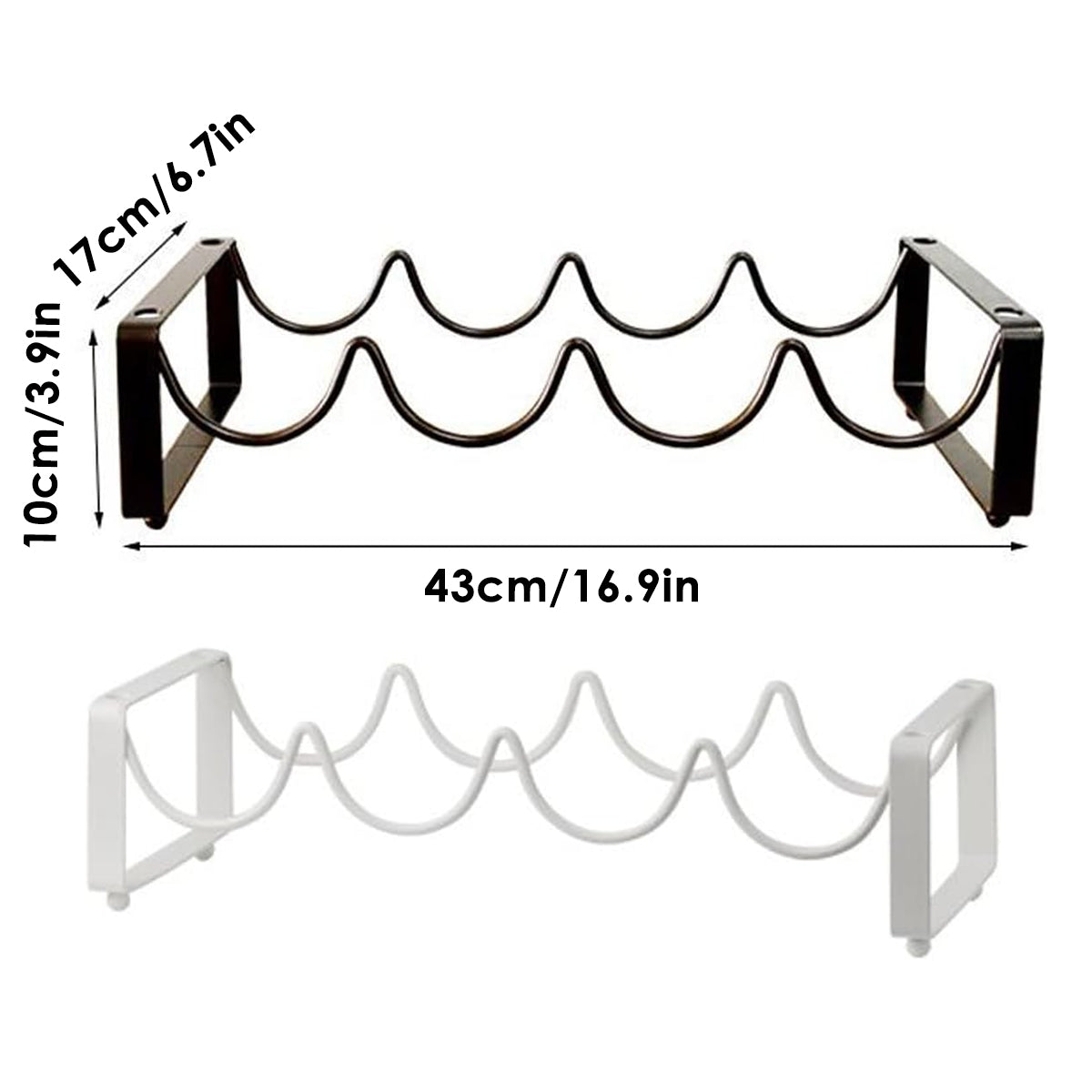 Wine Racks: Iron Wine Rack Bottle Holder Metal Display Stand Tabletop Decorative Storage - Brown