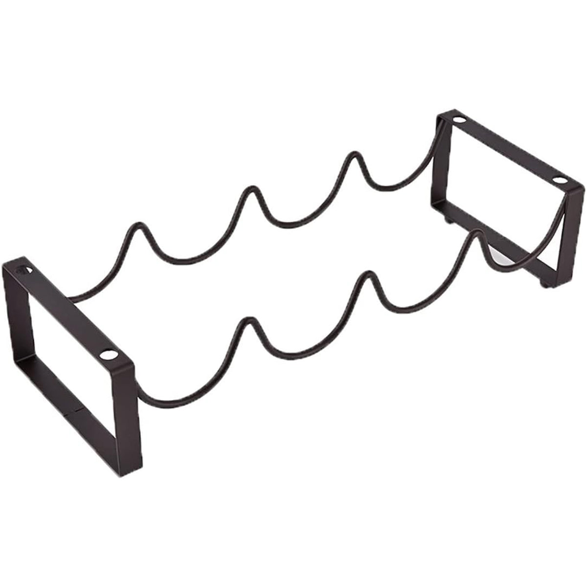Wine Racks: Iron Wine Rack Bottle Holder Metal Display Stand Tabletop Decorative Storage - Brown