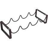 Wine Racks: Iron Wine Rack Bottle Holder Metal Display Stand Tabletop Decorative Storage - Brown