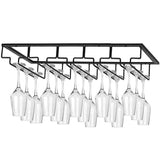 8/7/6/5/4/3 Slots Wine Glass Rack Holder Hanger Hanging Bar Storage Drying Rack - 8 Slots