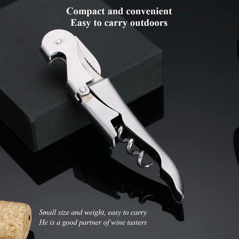 Hand Tools: Waiters Friend Corkscrew Stainless Steel Wine Bottle Opener Screw Knife Bar
