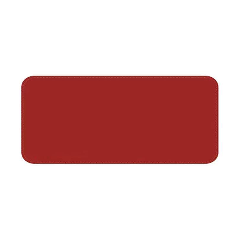 Mouse & Accessories: Large Leather Gaming Mouse Pad Waterproof Desk Keyboard Mat 120 x 60cm - Wine Red