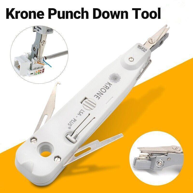 Hand Tools: Network Cable Punch Down Tool with Hook and Blade for RJ45 RJ11 Cat5e Cat6