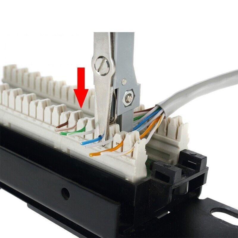 Hand Tools: Network Cable Punch Down Tool with Hook and Blade for RJ45 RJ11 Cat5e Cat6