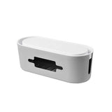 Cable Management: Cable Power Management Storage Box Socket Wire Tidy Organiser Hide Case - White