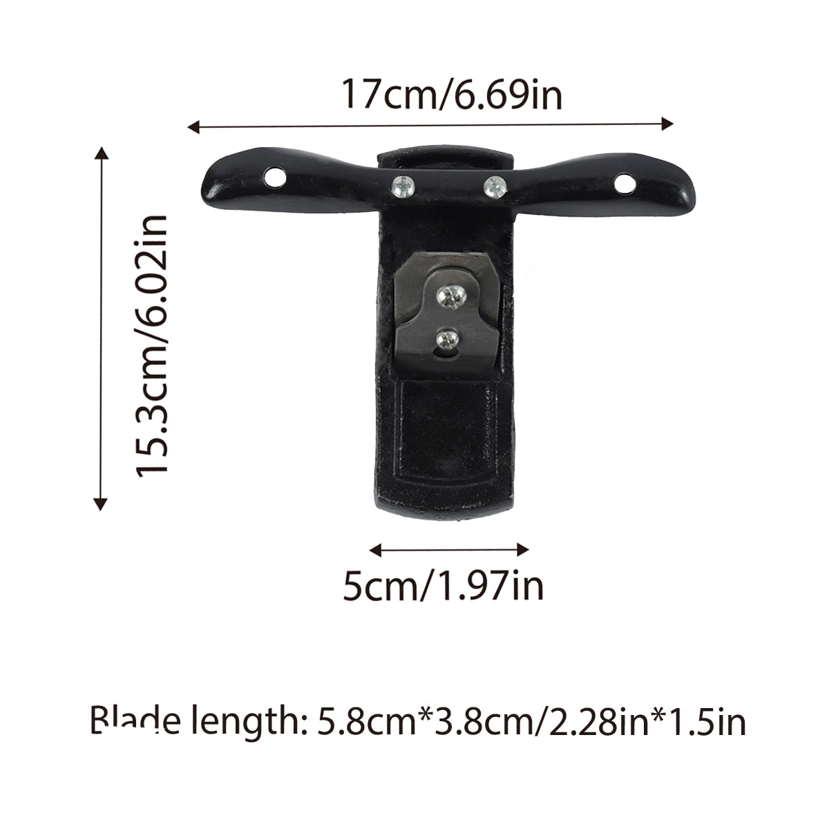 Hand Tools: Mini Handheld Cast Iron Woodworking Planer Manual Flat Trimming Smoothing Tool