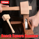 Hand Tools: DIY Leather Craft Tools Square Solid Wood Hammer Mallet for Leatherworking