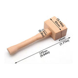 Hand Tools: DIY Leather Craft Tools Square Solid Wood Hammer Mallet for Leatherworking