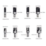 8 PCS Wood Plug Hole Cutter Dowel Maker Cutting Tools Shank Drill Bits With Box