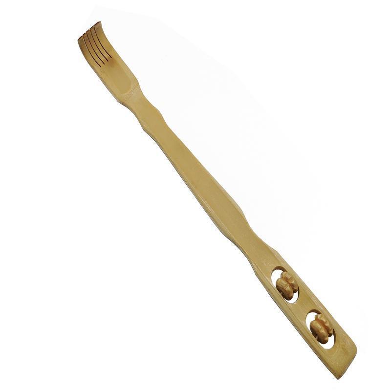 Wellness Accessories: Long Handle Bamboo Back Scratcher Stick for Itch Relief and Easy Reach 46cm 2PCS