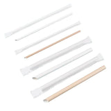 1000-2000pcs Colourful Paper Drinking Straws FOIL Metallic Party - Kraft-6*190mm 2000PCS