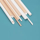 1000-2000pcs Colourful Paper Drinking Straws FOIL Metallic Party - White-6*190mm 2000PCS