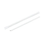 1000-2000pcs Colourful Paper Drinking Straws FOIL Metallic Party - White-6*190mm 2000PCS