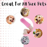 Pet Grooming Supplies: Premium Oral Care Dog Cat Toothbrush Finger Toothbrush Finger Silicone - Blue