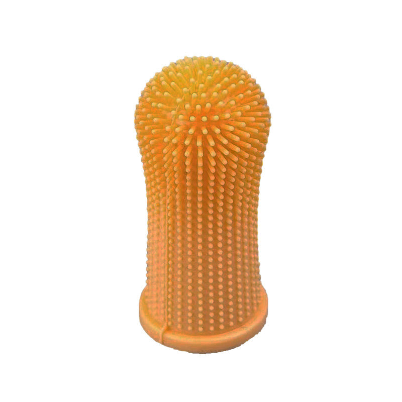 Pet Grooming Supplies: Premium Oral Care Dog Cat Toothbrush Finger Toothbrush Finger Silicone - Blue