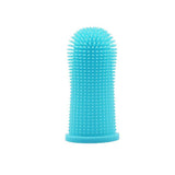 Pet Grooming Supplies: Premium Oral Care Dog Cat Toothbrush Finger Toothbrush Finger Silicone - White