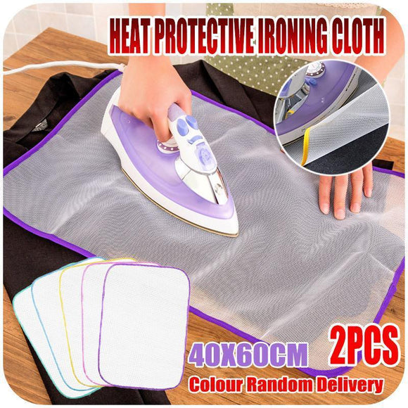 2PCS Heat Protective Ironing Cloth Protective Ironing Mattress Mesh Pressing Pad