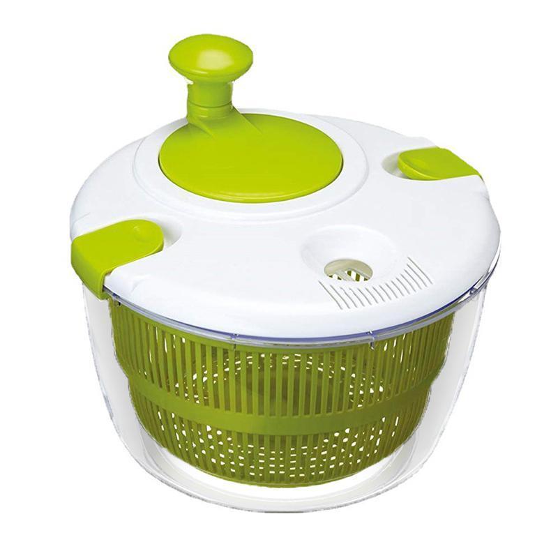 Kitchen Utensils: Salad Spinner Vegetable Lettuce Salad Leaves Washer Dryer Serving Bowl Container