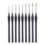 9PCS Fine Detail Paint Brush Set for Watercolour Gouache Acrylic Miniature Art