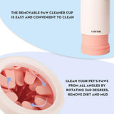 Pet Grooming Supplies: Pet Foot Wash Cup Automatic No-Rub Paw Cleaner Cat Dog Paw Washing Cup Clean - Grey