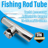 Fishing Tackle: Fishing Rod Tubes Holders Grippers for Boat and Outdoor Fishing Rod Storage - 19mm-25mm