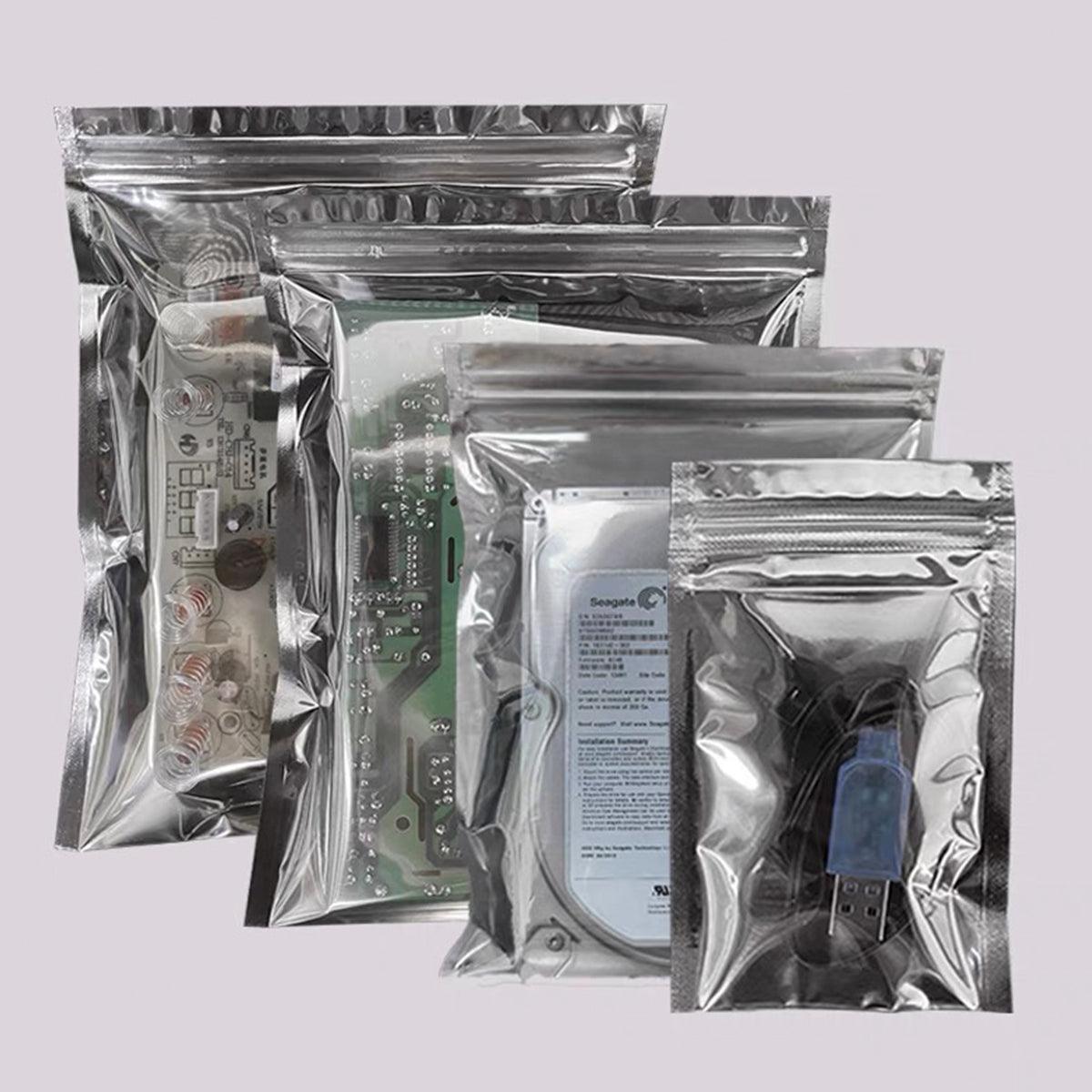 Postage Satchels & Boxes: Plastic Self Sealing Bags 100PCS 5Sizes Anti Static Semi Transparent Resealable - 6x9cm