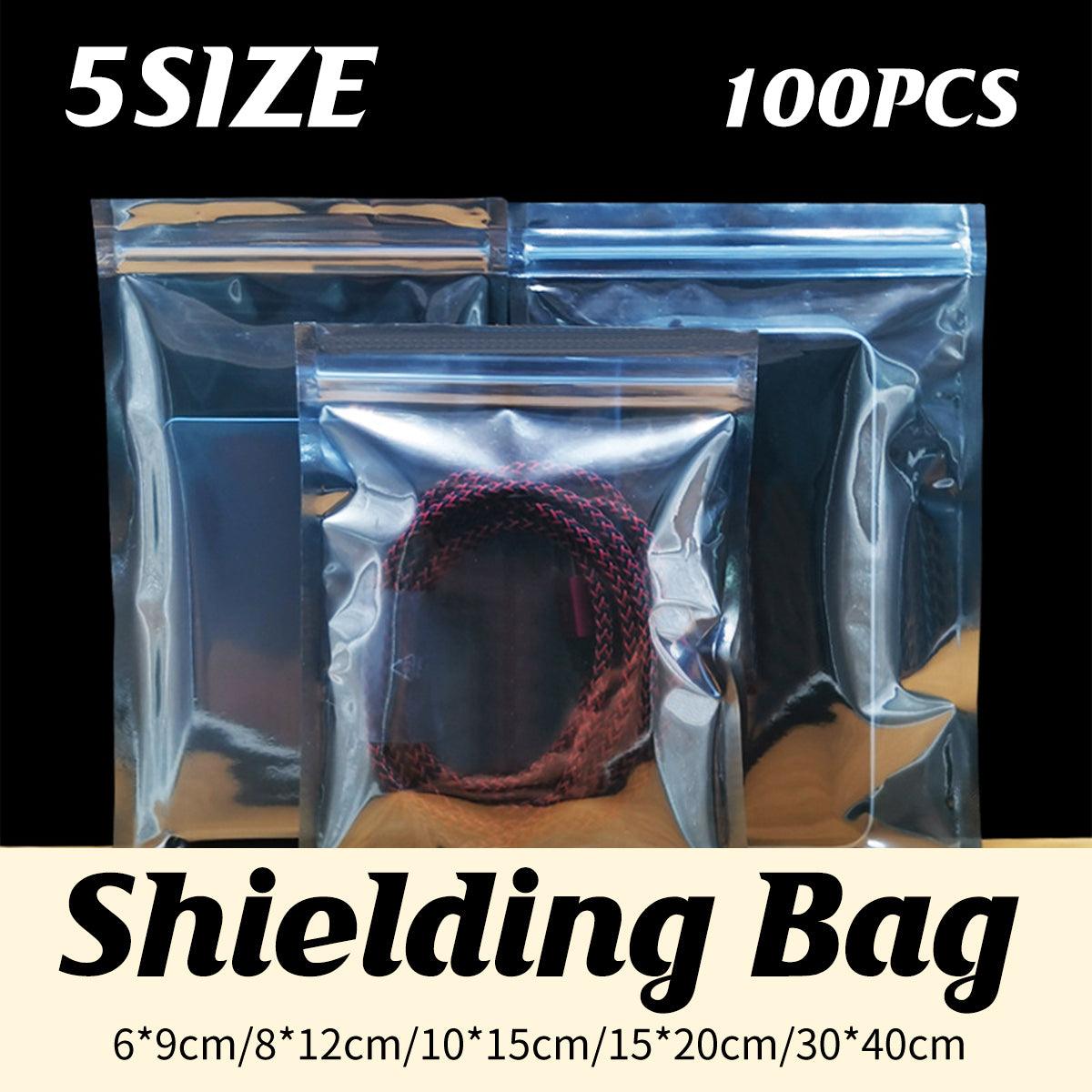 Plastic Self Sealing Bags 100PCS Anti Static Semi Transparent Resealable - 15x20cm