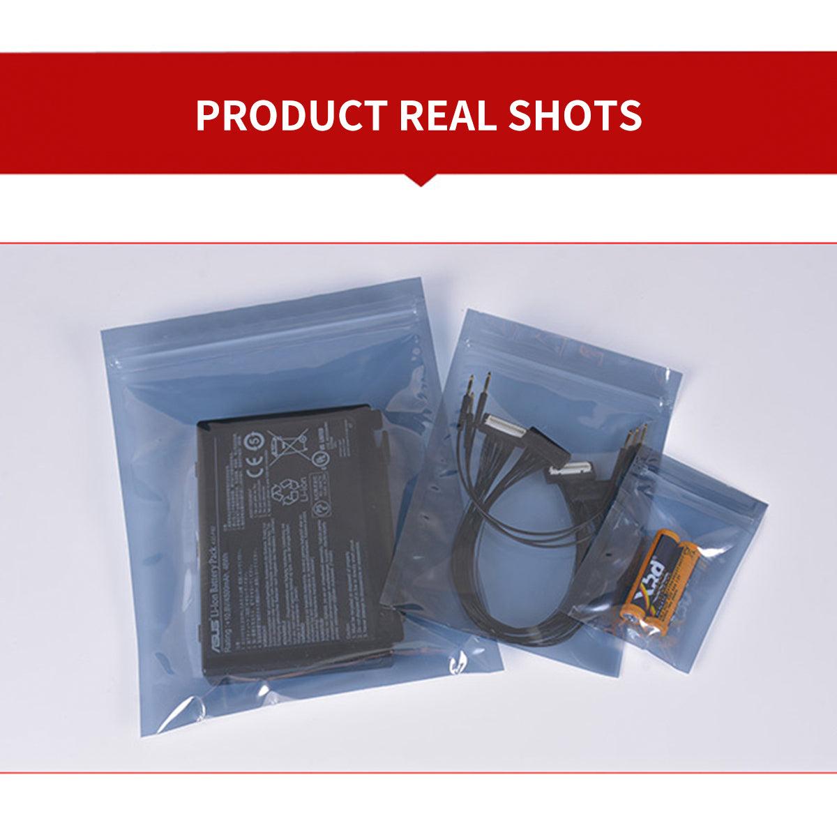 Plastic Self Sealing Bags 100PCS Anti Static Semi Transparent Resealable - 15x20cm