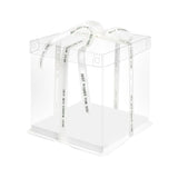 20 PCS Clear Treat Box Box Portable Cake Display Transparent Birthday Cake - 12 INCH(without ribbon)-Double