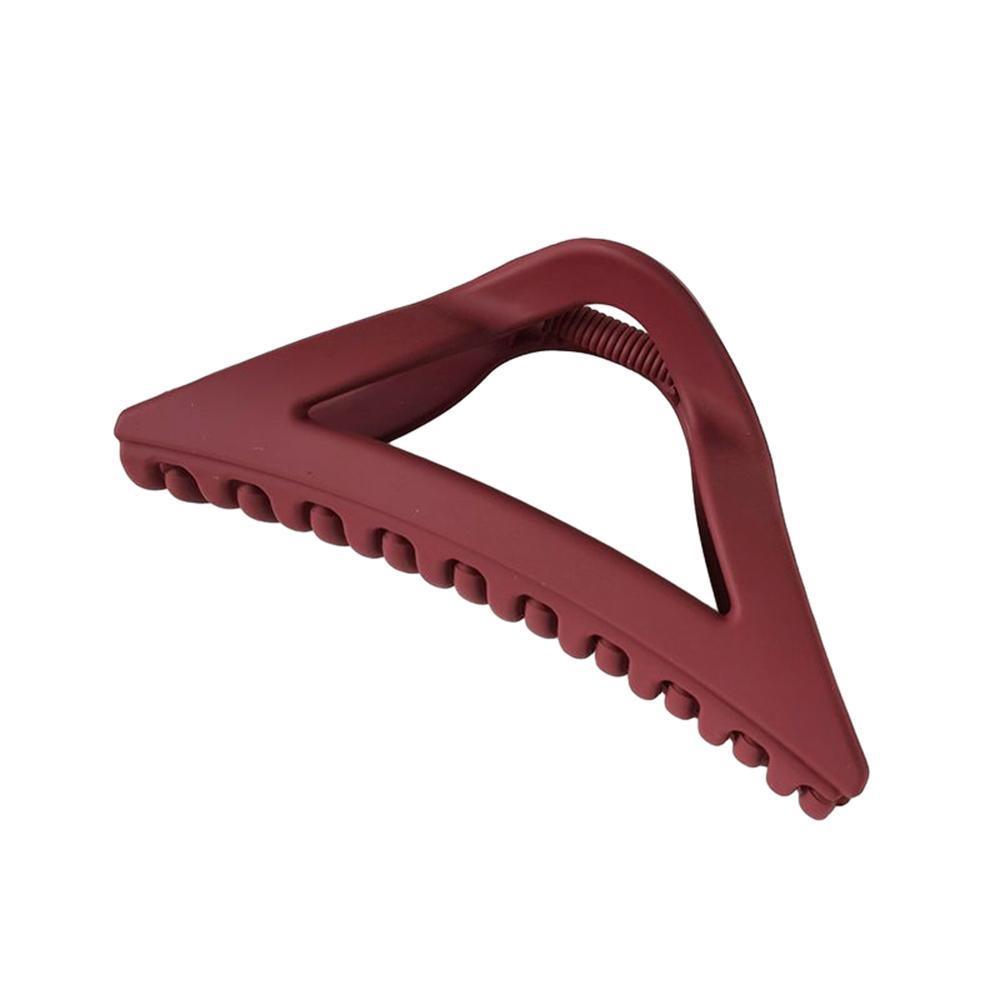 Hair Styling Tools: Women's Simple Hair Claws Clip Large Geometric Barrette Ponytail Clamp Hairpin - Black