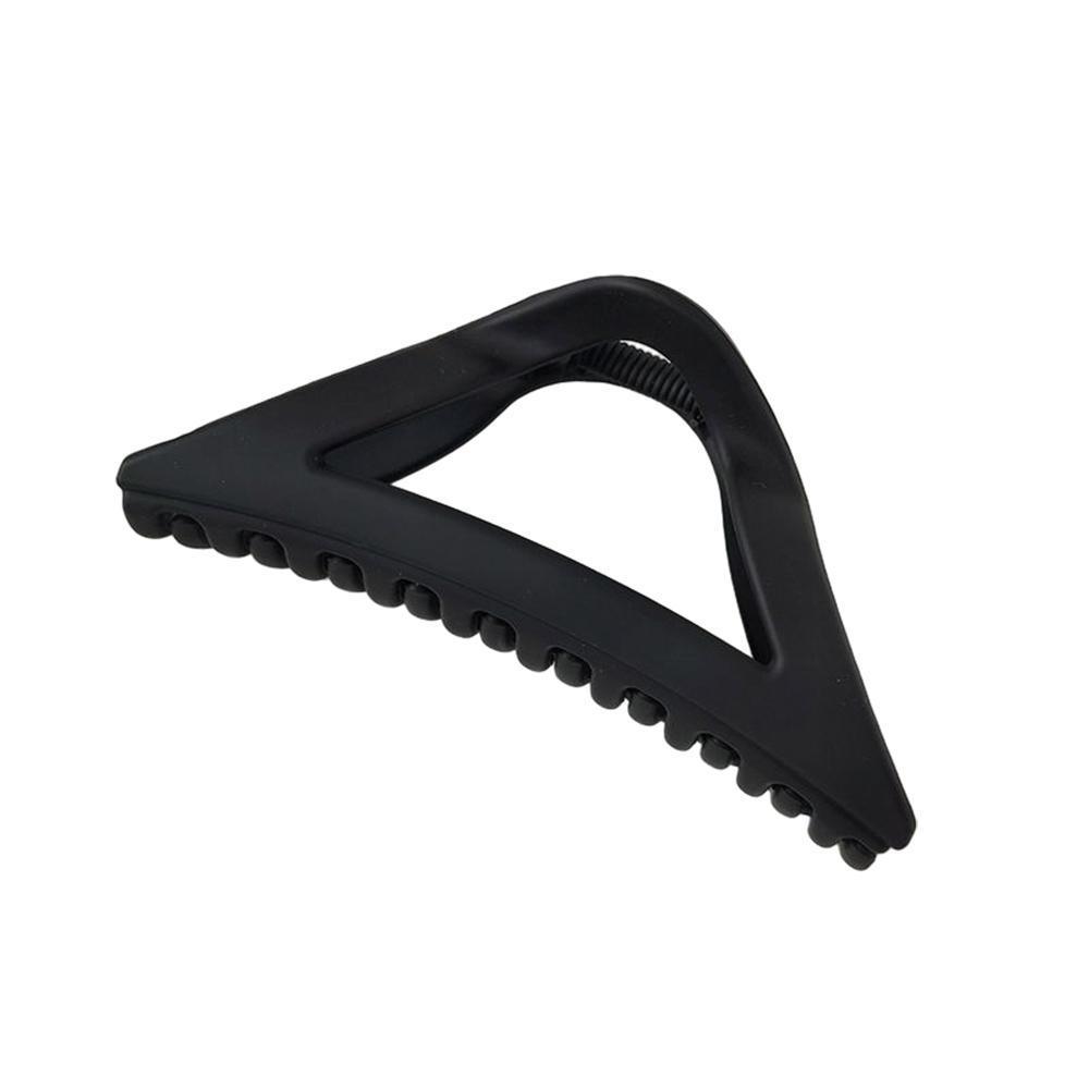 Hair Styling Tools: Women's Simple Hair Claws Clip Large Geometric Barrette Ponytail Clamp Hairpin - Black