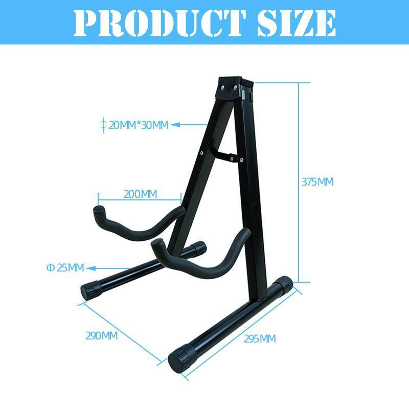 Guitars: Folding Guitar Stand Floor Rack Electric Acoustic Bass Gig Holder Rack Portable