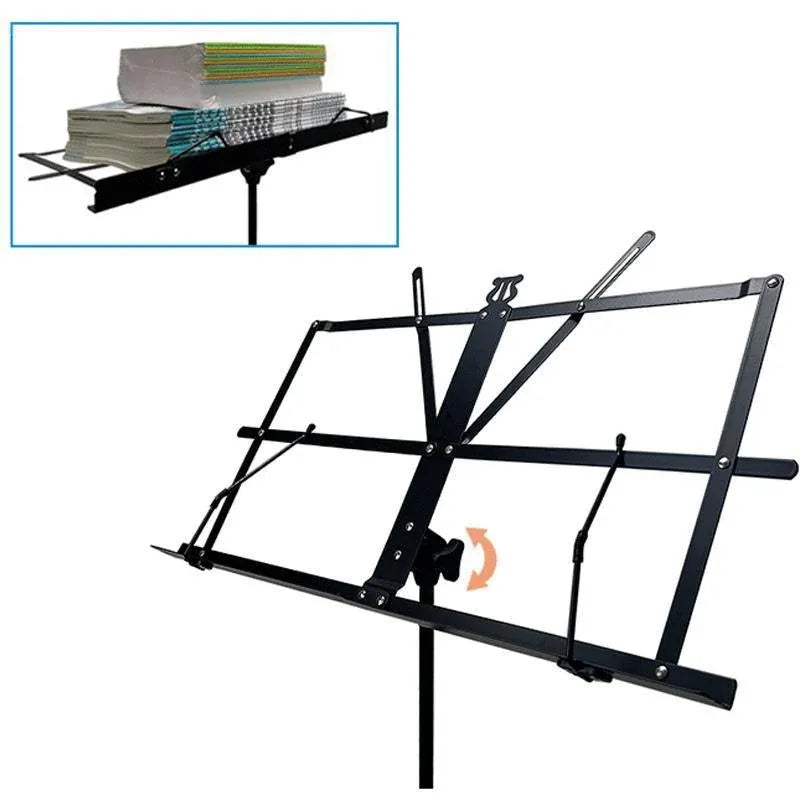 Foldable Sheet Music Stand Tripod with Carry Bag - 1 Pc